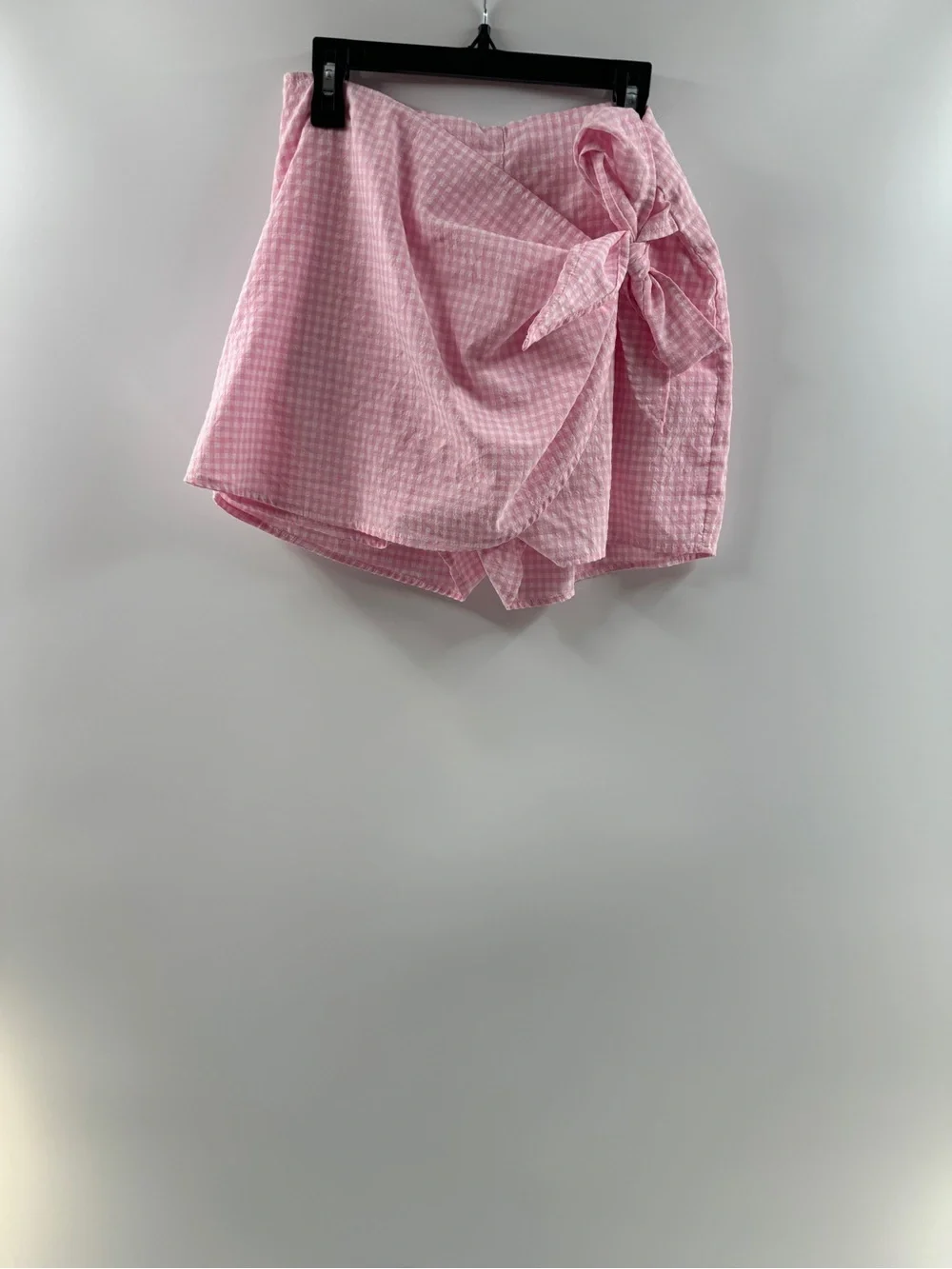 Princess Polly Kyla Pink Gingham Tie Waist Skort – US 6